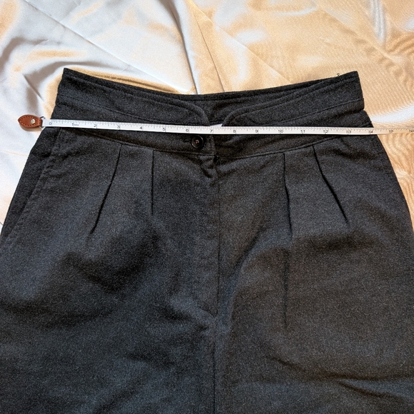 URBAN Outfitters Pleated Front High Wasted Charcoal Grey Trouser Pants Womens 4 - Picture 12 of 13